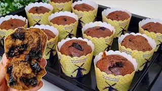RESEP MUFFIN PISANG COKLAT TANPA MIXER SUPER MOIST