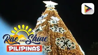 45-foot na Christmas tree sa isang mall sa Sta. Mesa, Manila, pinailawan