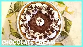 Dangerous Dark Chocolate Cream Pie | Bakington's Bites