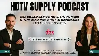 DBX DBX234XSV Stereo 2/3 Way, Mono 4-Way Crossover with XLR Connectors