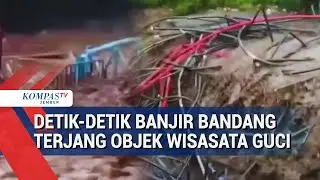 Momen Mencekam! Detik-Detik Banjir Bandang Sapu Kawasan Wisata Guci Tegal