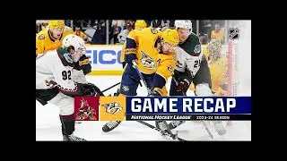 Arizona Coyotes vs Nashville Predators | February 10, 2024 | Game Highlights | NHL Regular Season