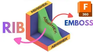 RIB | Emboss | Deboss | AutoDesk Fusion for Beginners 