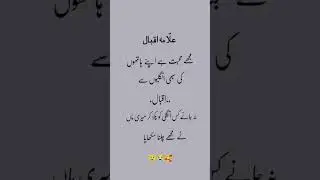 Urdu poetry Allama iqbal