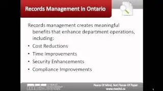 Records Management in Ontario - Key Benefits for Human Resource Departments