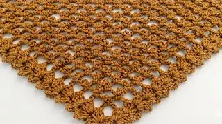 Tutorial Ponto Super Lindo e Fácil para Xales, Bandanas etc