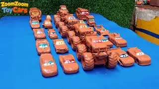 Clean up muddy minicars & disney pixar car convoys! Play in the garden