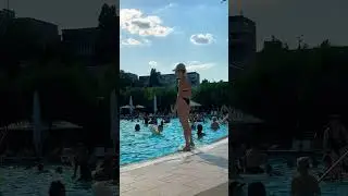 WET MOTION # 115 | BEAUTIFUL GIRLS BY POOL | RELAX IN WATER PARK | SUMMER SWIMMING 2025
