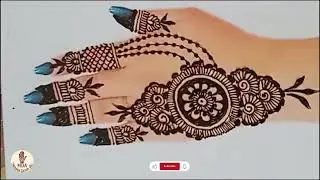 Elegant Floral Mandala Mehndi Design | Easy & Stylish Full Hand Mehndi Tutorial#mehndi #viral 