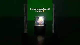 One punch man fans will this love #cube #holographic #3d #anime #onepunchman #fyp