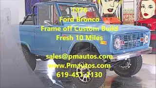 1976 Ford Bronco Custom Built Stunning Condition For Sale at Precious Metals Fine Motor Cars