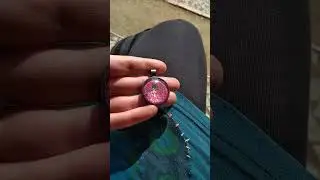 glitter marble AURYN amulet in the sun / Glitzer -AURYN - Amulett in der Sonne #handmade #jewellery