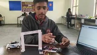 Army based automatic security gate using Arduino and MFRC module by 9th student KV sheopur