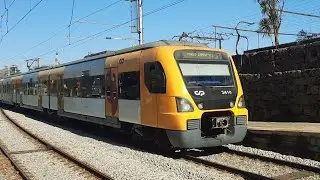 Viagem na janela da esquerda entre Vila-Meã e Ermesinde num Urbano do Porto serie CP 3400