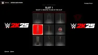 WWE 2K25 - All Weapon Types In The Game!! (PS5)