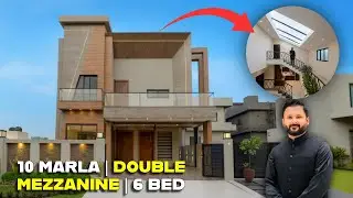 10 Marla Double Mezzanine Luxury House Tour | 6 Bedroom Modern Design | OREAL Properties Islamabad