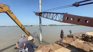 Heavy Lifting with Hitachi KH100 30-Ton Dragline Crane