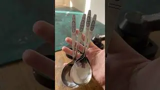 Making a spoon ring #jewellery #spoonring #metal #metalworking #vintage #jewllery #spoon #diy
