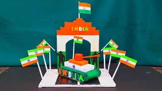 INDIAN gate with cardboard craft | independence day special india gate craft | 15 August craft | 