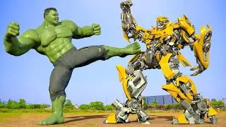 When the green giant confronts the robot warrior | Avenger x Transformers