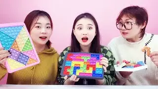 POP IT FIDGET TETRIS JIGSAW Puzzle Toy, удовлетворяя лучшим ремеслам | Смешная плейшоп
