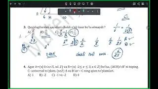 Attestatsiya 13-Mock Test tahlili