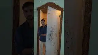 #poojaroom #glass #doors #design #ganesh #ganpati #new poojaroom GLASS Door