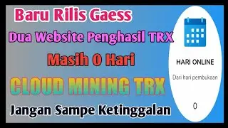 latest mining site TRX potential profit payment//baru rilis CLoud mining TRX terbaru