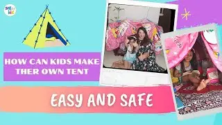How to make a beautiful tent for kids at home | Easy for Kids to Make | Zero Cost and| He She and Me