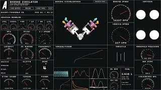 90 degree v4 90 degree crankshaft (ducati V4, Aprilia rsv4) | Engine Sim by AngetheGreat
