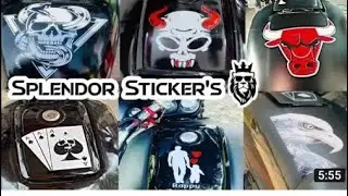 new Hero splendor plus full modified splendor!! modified sticker tanki