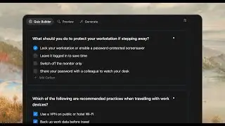 Generating a Quiz With AI