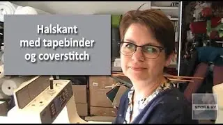 Flot halskant med tapebinder