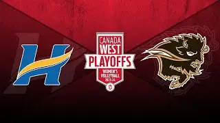 Manitoba Bisons vs UBCO Heat, Game 1 | 2024 Canada West Women's Volleyball Playoffs