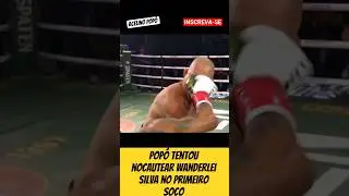 Pop&oacute; tentou o nocaute no primeiro soco em wand #boxe #boxebrasil #muaythai #mma #nocaute