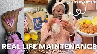 WEEKLY VLOG: Nail Appt, Groceries, Self-Care & REAL LIFE MAINTENANCE 