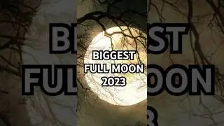 Biggest Full Moon of 2023 #space #universe #fullmoon #astronomicalevents