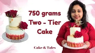 How to make 750 grams Two - Tier Cake | Bride To Be Theme Cake 