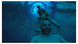 Spaß in der Wasserrutsche!