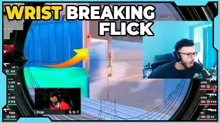 Tarik reacts to 100T Cryo Wrist Breaking FLICK in VCT #valorant #valorantclips