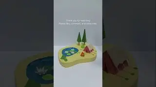 DIY Miniature Camping with Lily Pond Vibes 🏕️🪷 #shorts #camping #fyp