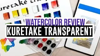 Review & demo - Kuretake Transparent Watercolor travel set 🎨