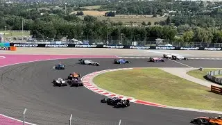 F3 Sprint Race HUNGARORING 2023 accident in first corner