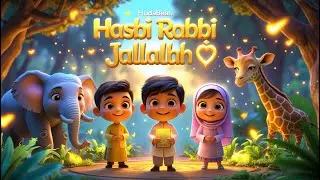 Hasbi Rabbi Jallallah 🌙 | Emotional Halal Nasheed for Kids  @HudaBeats