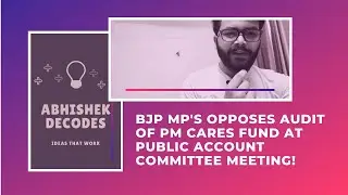 👉BJP MPs Oppose Audit Of PM CARES Fund At A Parliamentary Committee Meeting | @Dhruv Rathee