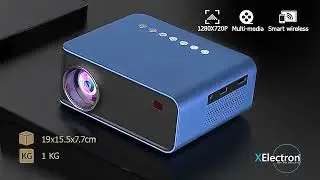 Xelectron S2 8400 Lumens Wi-Fi Projector | Full HD 1080p | Miracast & Airplay | Screen Mirroring