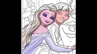 Happy Color Disney Frozen coloring #frozen #disney #elsa #colorgoart