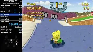 Nicktoons Racing (PS1) All Cups Speedrun - 26:40 (35:32 RTA)