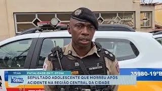 Fatalidade em T. Otoni: Sepultado adolescente que morreu após acidente na região central da cidade.