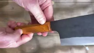 Shiro Kamo Aogami Super Zelkova Wide Nakiri